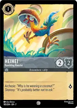 HeiHei - Rambling Rooster 185/204 Archazia's Island Non-Foil Disney Lorcana - Image 1
