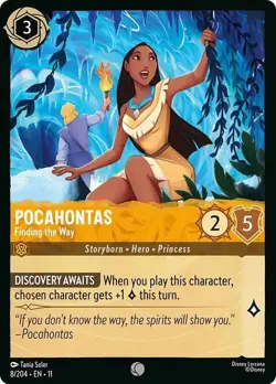 Pocahontas - Finding the Way 8/204 Winterspell Non-Foil Disney Lorcana - Image 1