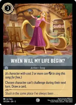 When Will My Life BeginU 197/204 Shimmering Skies Non-Foil Disney Lorcana - Image 1