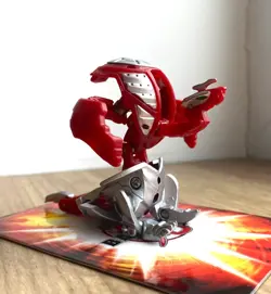 Bakugan Mechtanium Surge Helios Pyrus Metal parts with CARD - Image 1