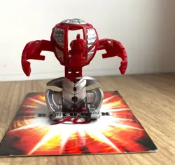 Bakugan Mechtanium Surge Helios Pyrus Metal parts with CARD - Image 5