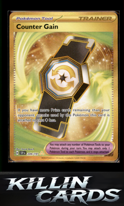 Counter Gain - 249/191 249/191 Pokemon Hyper Rare SV08: Surging Sparks Card NM - Image 1