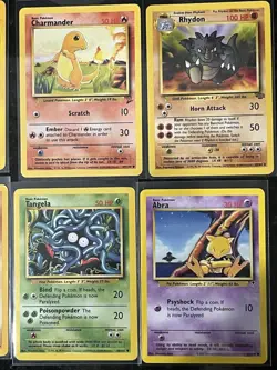 Pokemon Card Lot 8 TCG Vintage Cards 1st Edition Dark Electrode, Ivysaur, Abra - Image 3