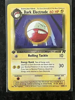 Pokemon Card Lot 8 TCG Vintage Cards 1st Edition Dark Electrode, Ivysaur, Abra - Image 5