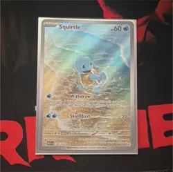 Pokemon Squirtle 170/165 Illustration Rare Holo Scarlet & Violet 151 Card - Image 1