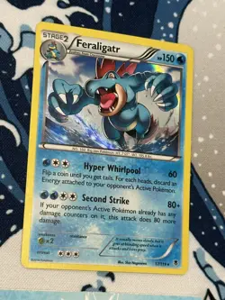 Pokemon TCG Feraligatr Holo Rare Card 17/119 XY Phantom Forces - Image 2
