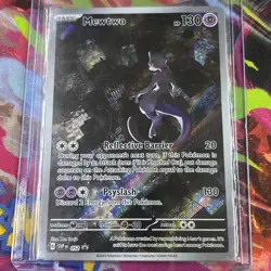 MEWTWO SVP 052 Scarlet Violet 151 Promo Illustration Rare Pokemon Card SEALED - Image 1