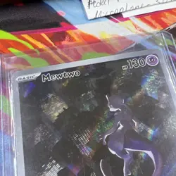 MEWTWO SVP 052 Scarlet Violet 151 Promo Illustration Rare Pokemon Card SEALED - Image 3