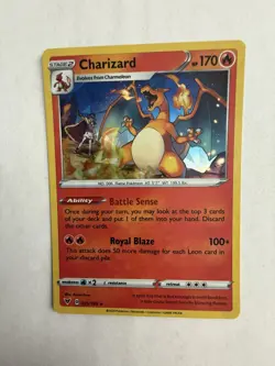 Charizard 025/185 LP/NM Cracked Ice Shattered Holo Promo Pokemon TCG Card 25/185 - Image 1