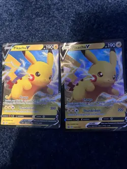 LOT OF 2 ~ Pikachu V SWSH061 SWSH: Sword & Shield Promo Cards Holo - Image 1