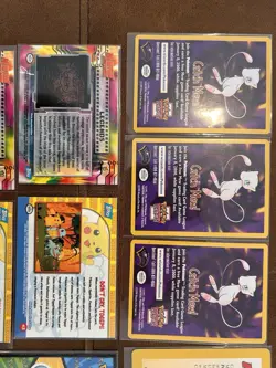 Pokemon Vintage Lot, Tops Blue Label, Catch Mew, Movie Cards. Nintendo, Pickachu - Image 3