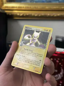 Pokemon TCG Holon Phantoms Mewtwo Delta Species 24/110 Rare Card Stamped Holo - Image 2