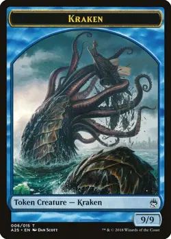 Kraken - Non-Foil Token - ta25 - 6 | MTG Card - Image 1