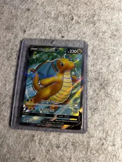 Pokemon Dragonite V 076/078 Full Art Holo 230 HP Hyper Beam Buster Tail Card - Image 1