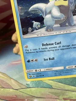 Sun & Moon Promo Alolan Sandshrew 19A/145 Cosmos Holo Pokemon Card (1242) - Image 4