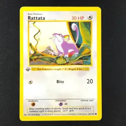 Rattata 61/102 - Base Set Shadowless 1st Edition - Pokemon Card - Image 3