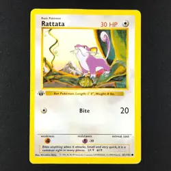 Rattata 61/102 - Base Set Shadowless 1st Edition - Pokemon Card - Image 5