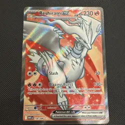Pokemon TCG Reshiram EX 158/086 White Flare Holo Card, NM/M Condition - Image 1