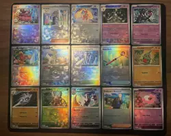 Prismatic Evolutions Pokemon Pokeball Card Lot Fresh Pulls NM 15 Cards Total - Image 1