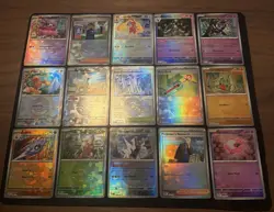 Prismatic Evolutions Pokemon Pokeball Card Lot Fresh Pulls NM 15 Cards Total - Image 2
