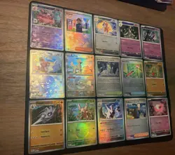 Prismatic Evolutions Pokemon Pokeball Card Lot Fresh Pulls NM 15 Cards Total - Image 4