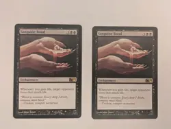 Magic the Gathering M10 Sanguine Bond Rare Core Set 2010 MTG Black Enchantment - Image 1