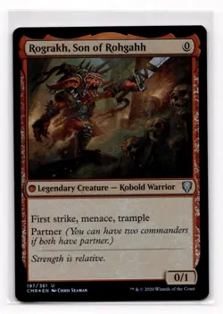 MTG Rograkh, Son of Rohgahh Commander Legends Foil Near Mint - Image 1