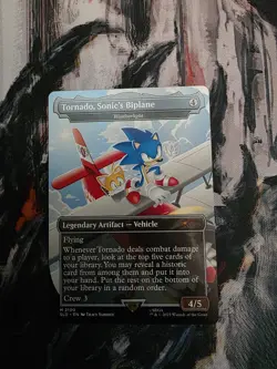 MTG - Secret Lair - Sonic: Turbo Gear - Tornado, Sonic's Biplane - NM - Image 1