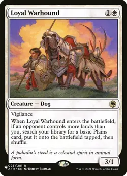 Loyal Warhound - Secret Lair Commander: Raining Cats and Dogs #023/281 MTG Magic - Image 1