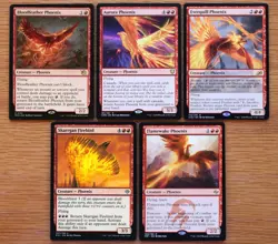 Set of 10 Different Flying Phoenix Creatures *NM* Magic EDH Commander Group MTG - Image 2