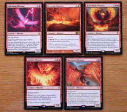 Set of 10 Different Flying Phoenix Creatures *NM* Magic EDH Commander Group MTG - Image 3