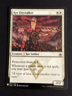 1x Kor Firewalker (153) Mystery Booster LP MTG Magic the Gathering x1 MKE - Image 1