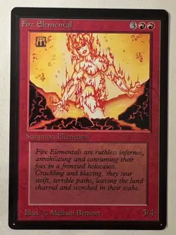 Magic the Gathering MTG Fire Elemental Beta NM Playset (4) (Beta Bob) - Image 5