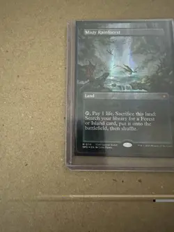 Misty Rainforest (Borderless) (Dragonscale Foil) Special Guests Foil - Image 2