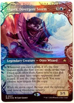 MTG Alania, Divergent Storm SHOWCASE FOIL Bloomburrow 0327 NM - Image 1