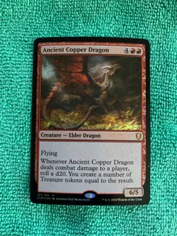 Ancient Copper Dragon #161 FOIL (NM) Commander Legends Battle for Baldurs Gate - Image 1
