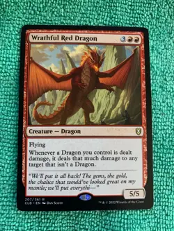 Wrathful Red Dragon #207 (NM) Commander Legends Battle for Baldurs Gate MTG - Image 1