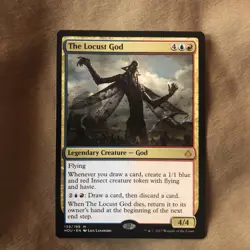 The Locust God x1 NM Hour of Devastation MTG - Image 1