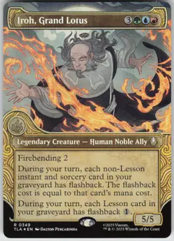 MTG Iroh, Grand Lotus (Showcase) Foil NM Avatar: The Last Airbender Magic 349 - Image 1