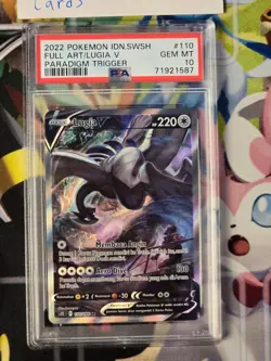 Pokemon TCG Indonesia Lugia V SR 110/098 s12 Alt art PSA 10 - Image 2
