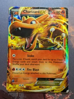 Pokemon TCG Charizard EX 11/106 Holo Flashfire - Damaged - Image 1