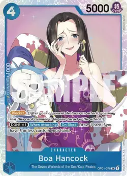 NM One Piece TCG Boa Hancock SR OP01-078 Premium Booster Collection - Image 1