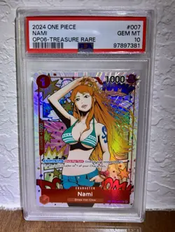 Nami One Piece 2024 OP06 Treasure Rare English TR ST01-007 PSA 10 - Image 1