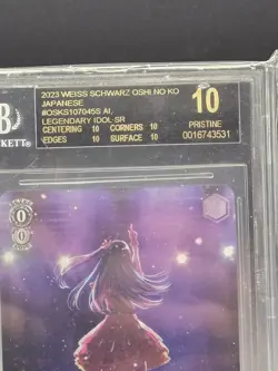 2023 Weiss Schwarz Oshi NO KO Japanese Legendary Idol SR Black Label BGS 10 - Image 3