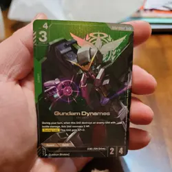 Gundam Card Game Gundam Dynames ST07-005 LR+ English - Image 1