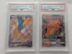 Pokemon TCG Charizard GX & V PSA 9 Two CARD LOT 🔥🔥🔥 - Image 1