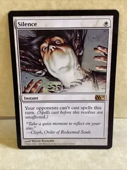 Silence 30 M11 MTG TCG CARD NM - Image 1