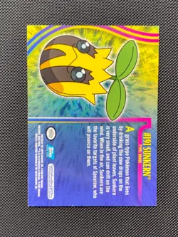 #191 SUNKERN BLUE Logo Pokemon Topps TV Animation Edition Card 2001 - Image 2
