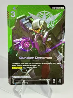 Gundam Card Game Gundam Dynames ST07-005 LR+ English NM Pack Fresh - Image 1