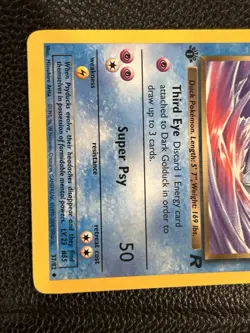 Pokemon Card - Dark Golduck Team Rocket 37/82 Uncommon 1st Edition - Image 3